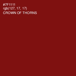 #7F1111 - Crown of Thorns Color Image
